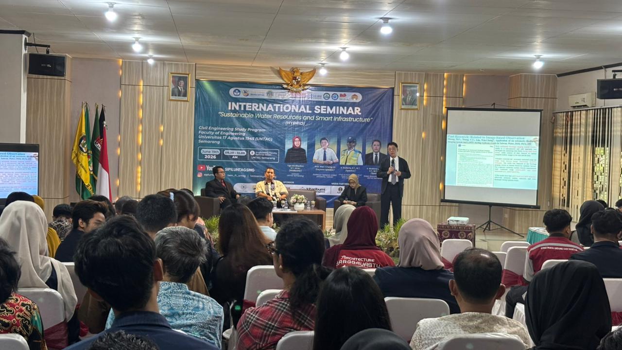 UNTAG Semarang Perkuat Kolaborasi Global Melalui Seminar Internasional tentang Sustainable Water Resources and Smart Infrastructure