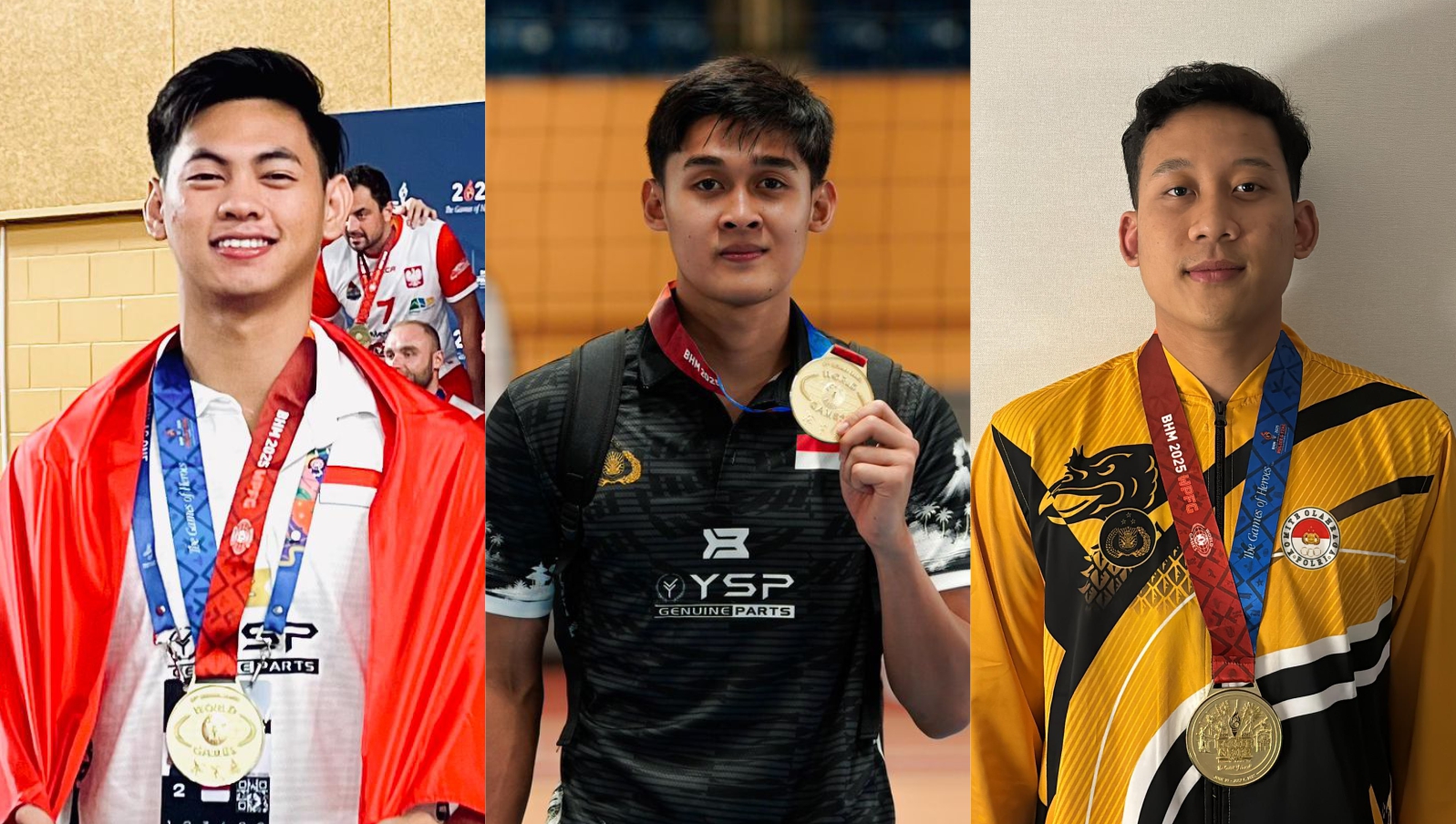 Tiga Mahasiswa Untag Masuk Tim Utama Voli Bhayangkara, Raih Juara 1 di Amerika