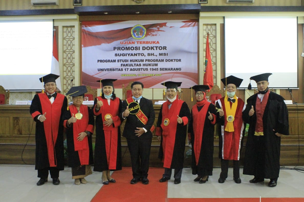 Sugiyanto Raih Doktor tercepat pada program doktor UNTAG Semarang